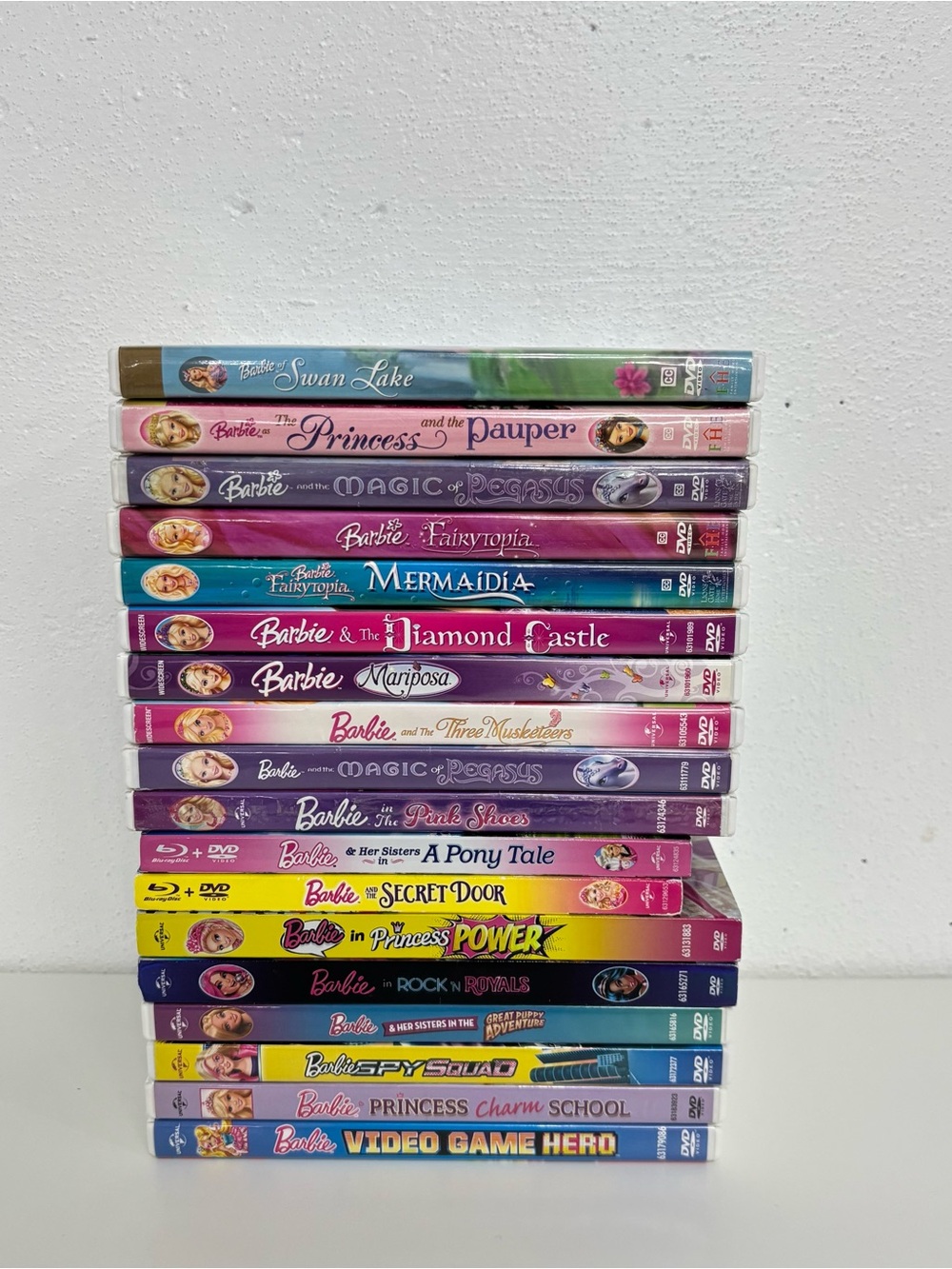 Barbie DVD Bundle (Lot of 18) 2003-2017